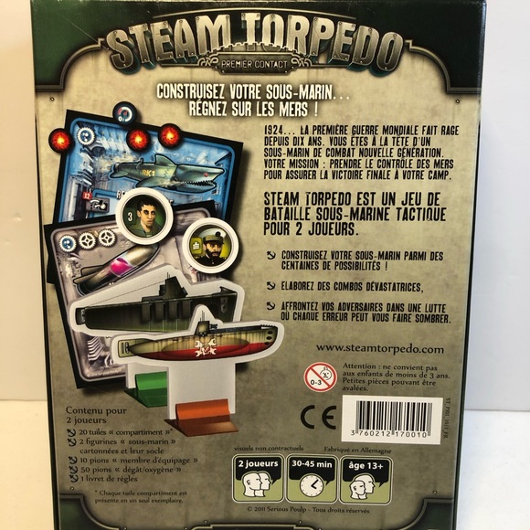 Steam Torpedo: First Contact Tactical Submarine Battle Game French Version - Picture 3 of 14